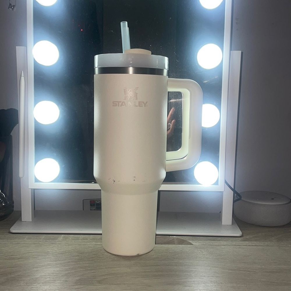 Brand new Stanley dropped once cream off-white on brand Stanley